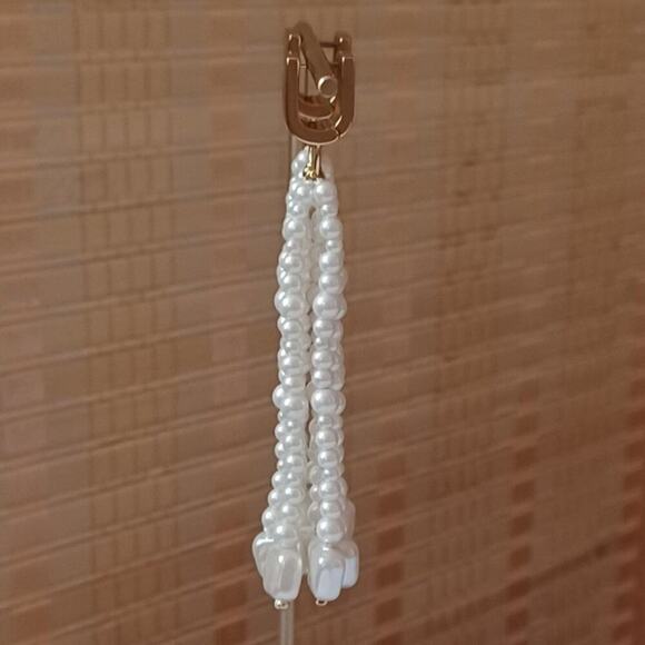 J. Crew Freshwater Pearl Statement Earrings NWT - Picture 6 of 7